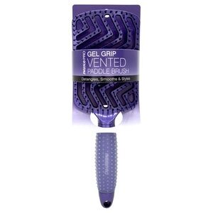 SWISSCO Purple Vented Gel grip Paddle Brush Electric Blue gloss